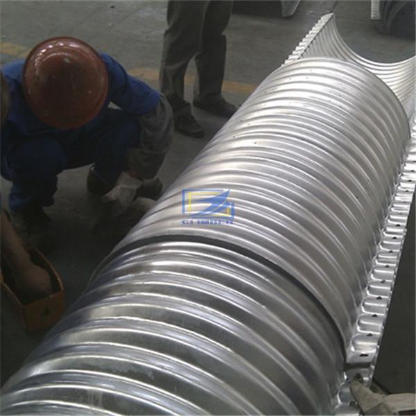 hot galvanzied flanged nestabled corrugated steel pipe 